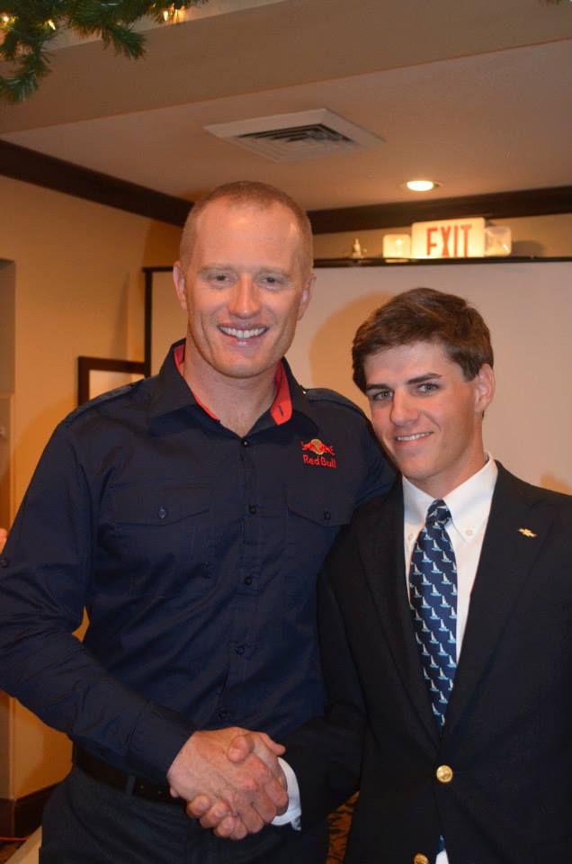 Jimmy Spithill and David at a Fundraiser